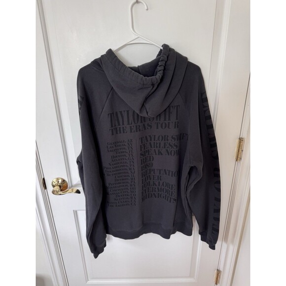 Taylor Swift The Eras Tour US Dates Black Hoodie Adult M - Picture 4 of 4